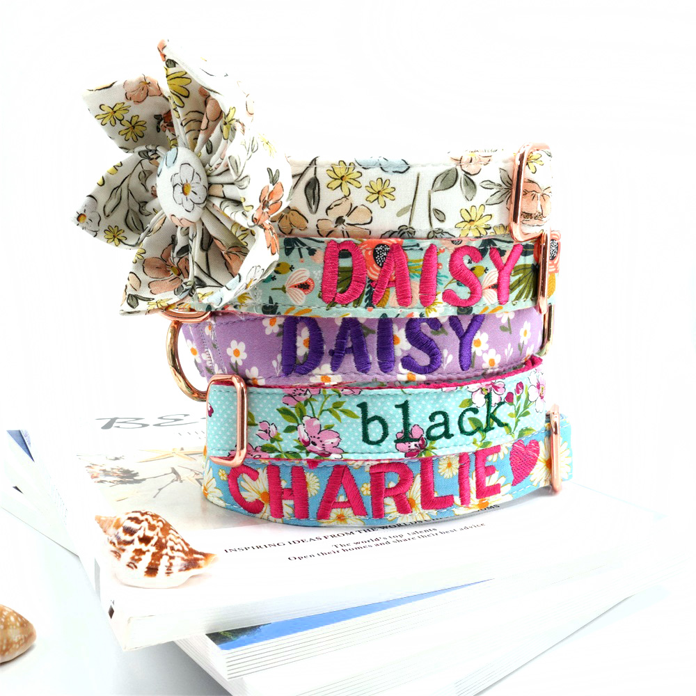 Dog Flower Collar Leash