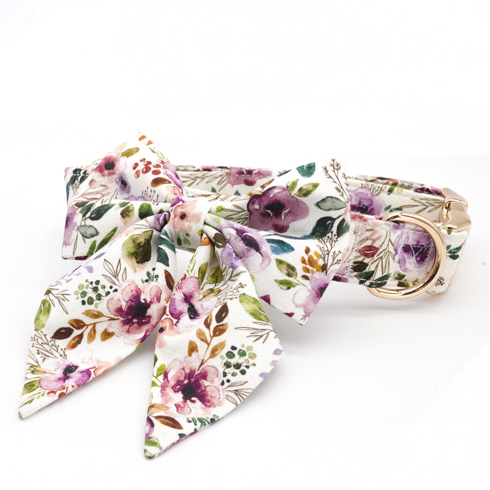  Dog Collar Flower Removable Pet Floral Wedding Dog Accessory