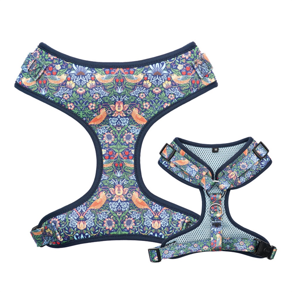 Retro Personalized Pet Collar Leash & Harness Set – Custom Laser Engraved Metal Buckle