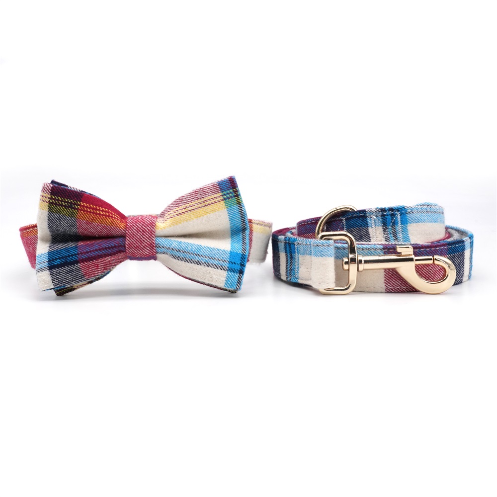 Gentle Dog Collar Bowtie with Matching Leash