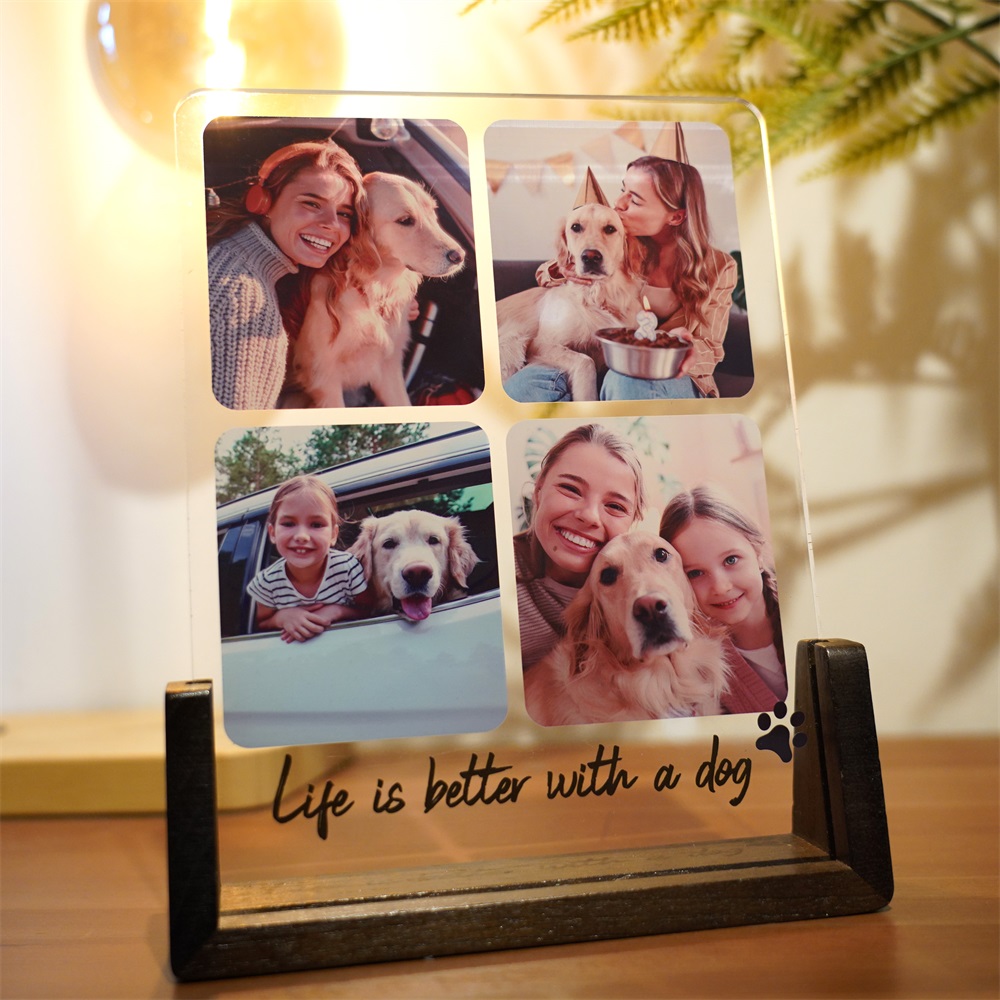 Personalized Pet Picture Ornament,Dog Memorial Gift
