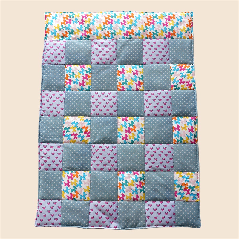  Personalized Cozy Throw Blanket ,Custom Handcrafted Patchwork Quilt 