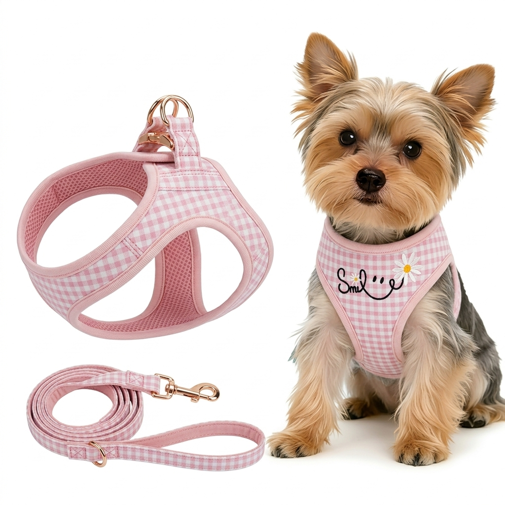 Silly Goose Step-In Dog Harness, Soft Comfortable No-Pull Harness with Embroidered Name, Custom Pet Harness for Small Medium Dogs