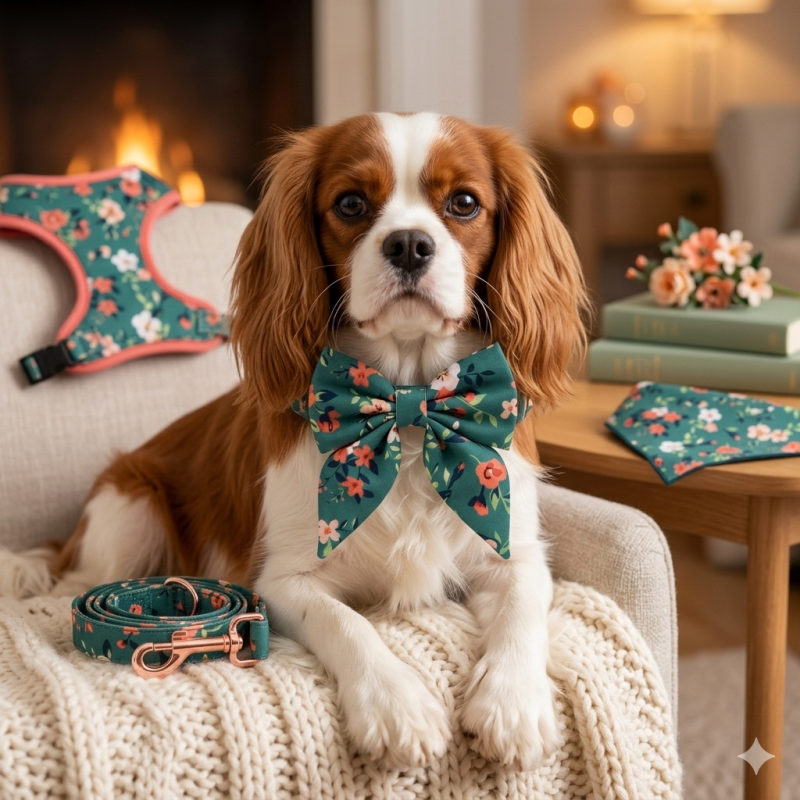 Floral dog harness collar leash (5).png